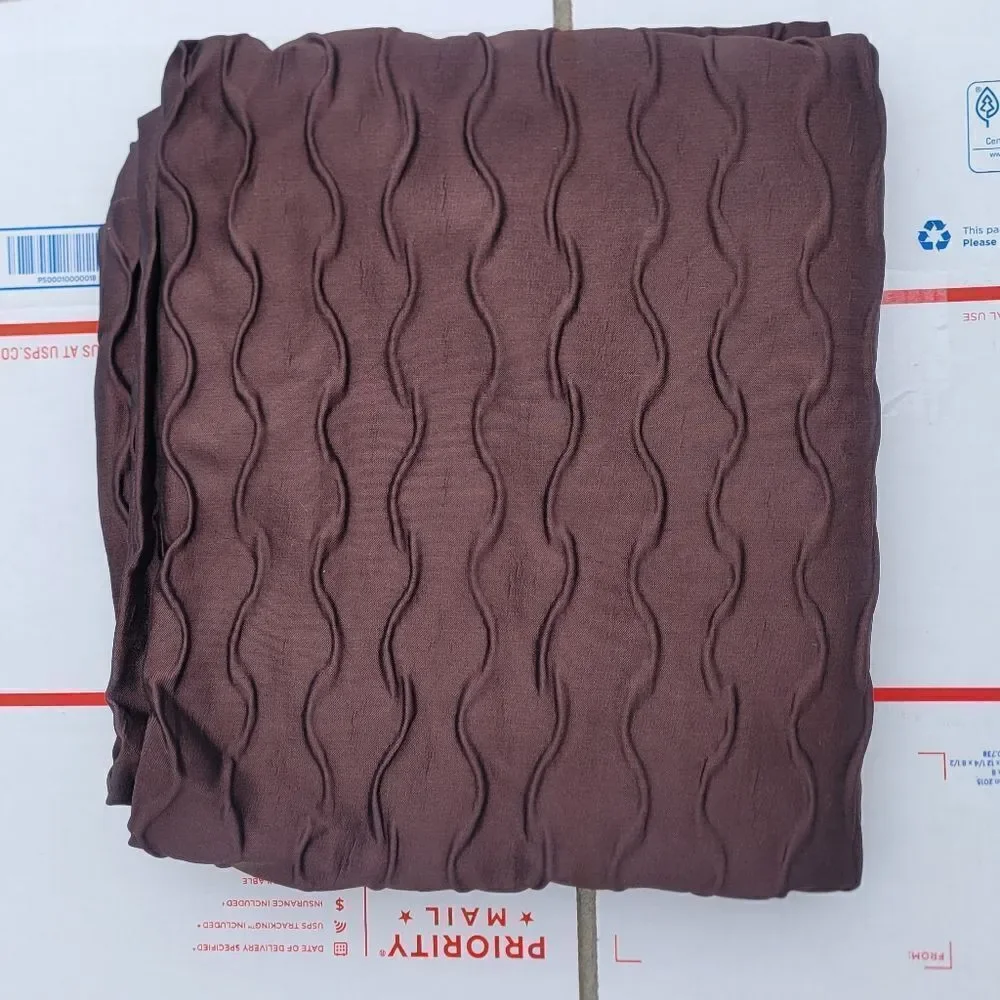 2 panels Chocolate brown Blackout curtains